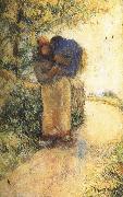 Back hay farmer Camille Pissarro